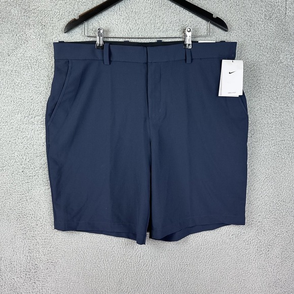 Nike Shorts Mens 38 Navy Dri-FIT Golf Performance Stretch Swoosh CU9740-451 New - Picture 1 of 11